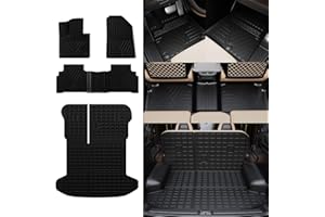 Rongtaod Floor Mats Compatible with 2023 2024 2025 Kia Sportage Trunk Mat Cargo Mat Cargo Liner Back Seat Cover Protector No Hybrid Sportage Accessories (Trunk Mat+Backrest Mats+Floor Mats)