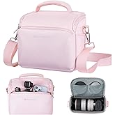 K&F CONCEPT Camera Sling Bag Small Crossbody Camera Case DSLR/SLR/Cute Compact Shoulder Photography Bags for Photographers