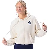 CERTO NHL Women's Fleece Zip-Up Hoodie Jacket, Soft Full-Zip Sweatshirt, Warm Athletic Outerwear, Licensed College Apparel