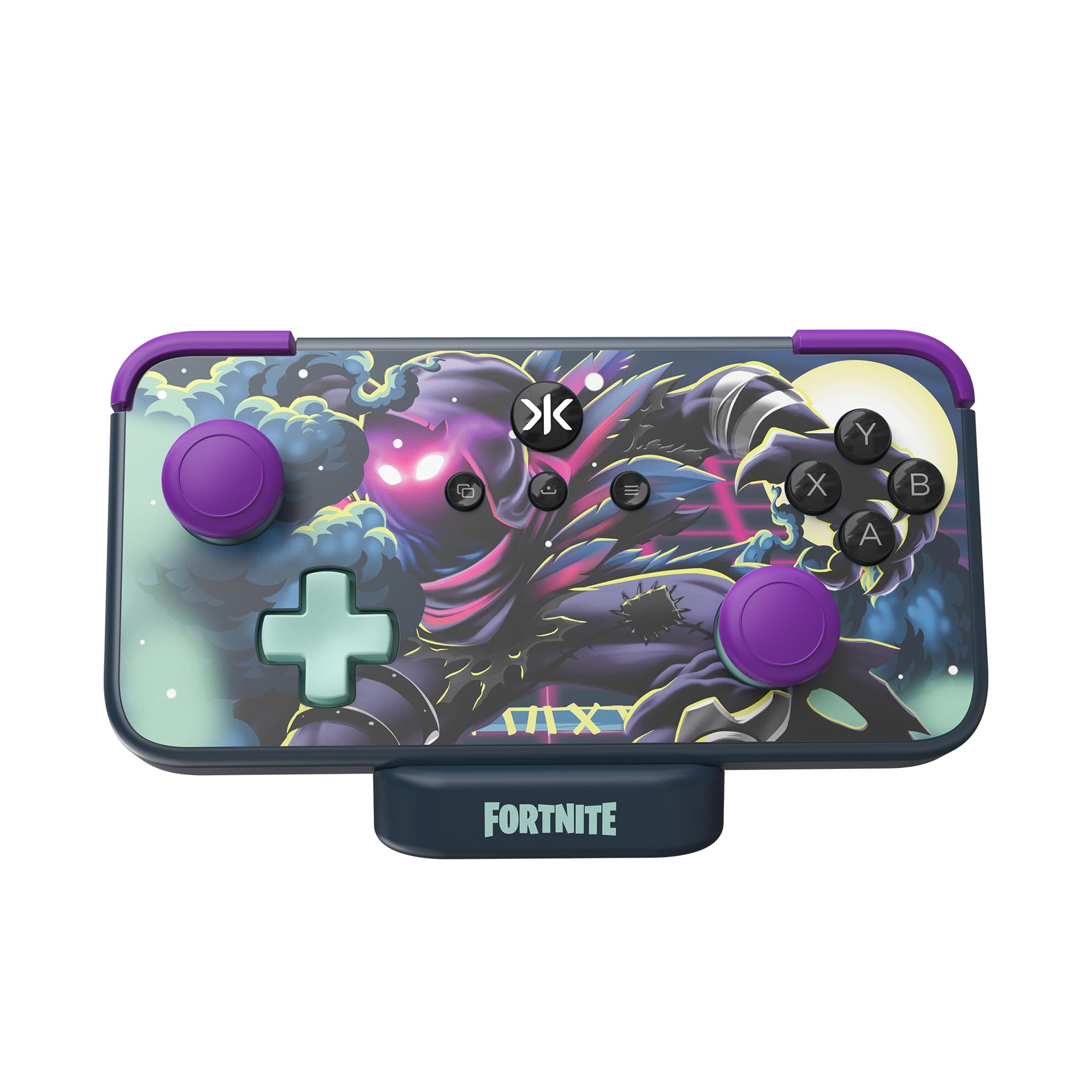 CRKD NEO S - Wireless Collectible Controller for PC, iPhone, Android, Nintendo Switch/Switch 2, iPad, Smart TV, Steam Deck OLED, Legion Go, Rog Ally Gaming (Raven Fortnite Edition with Charging Dock)