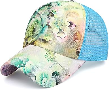 floral trucker hat
