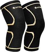 AVIDDA Knee Support Brace 2 Pack Compression Sleeves for Knee Pain