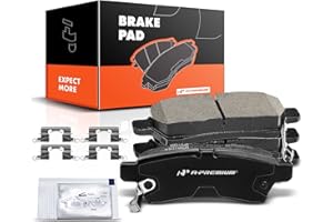 A-Premium Rear Ceramic Disc Brake Pads Set Compatible with Select Nissan and Suzuki Models - Frontier 2005-2019, Xterra 2005-