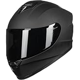 AUBOA Full Face Motorcycle Helmets DOT Approved for Adult Men Women AU-T801 | Tinted Visors &amp; Storage Bag, Clear Lens Optional, Lightweight ABS, Visor Lock, Multi-Vent, Washable Liner, Street Bike/Racing