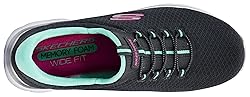 Skechers Women's Summits Sneaker, Charcoal/Green, 9