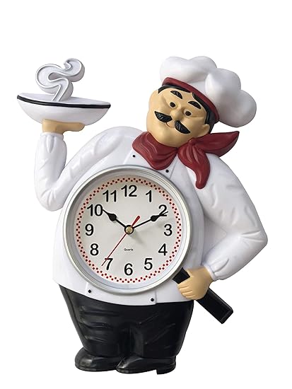 Chef Wall Clock 12 X 10 Kitchen Decor Home Decor Buy Online At