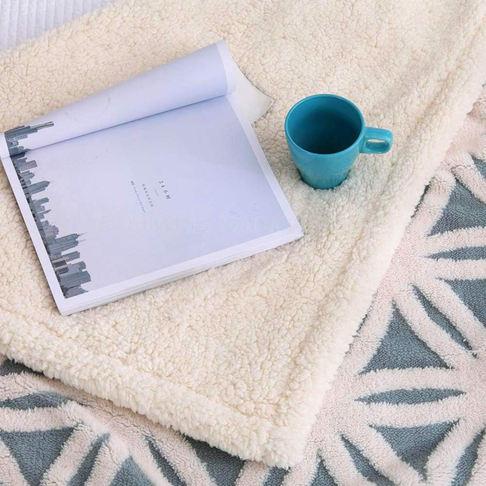 LOMAO Sherpa Fleece Blanket Fuzzy Soft Bed Blanket Dual Sided Throw Blanket fit Couch Sofa (Light Blue,51x63 inch): Home & Kitchen