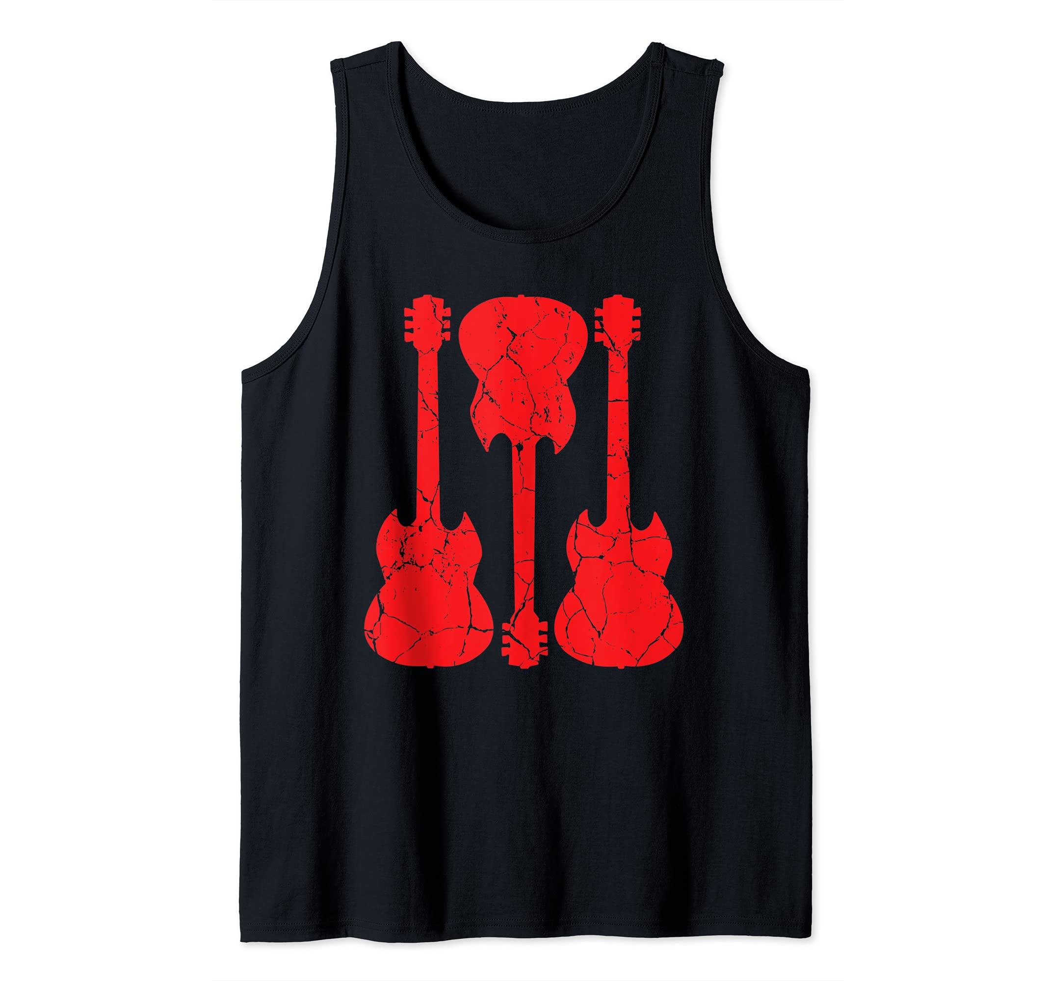Guitar Player Rock Metal Star Musician Vintage Guitarist Tank Top