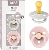 BIBS Colour Soother 2-Pack Dummy Pacifier Size 2 6-18m Natural Rubber