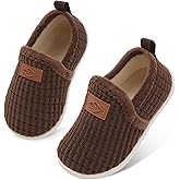 Lefflow Toddler Slippers Boys Girls House Shoes Slip on Baby Sock Shoes Lightweight Outdoor Walking Shoes