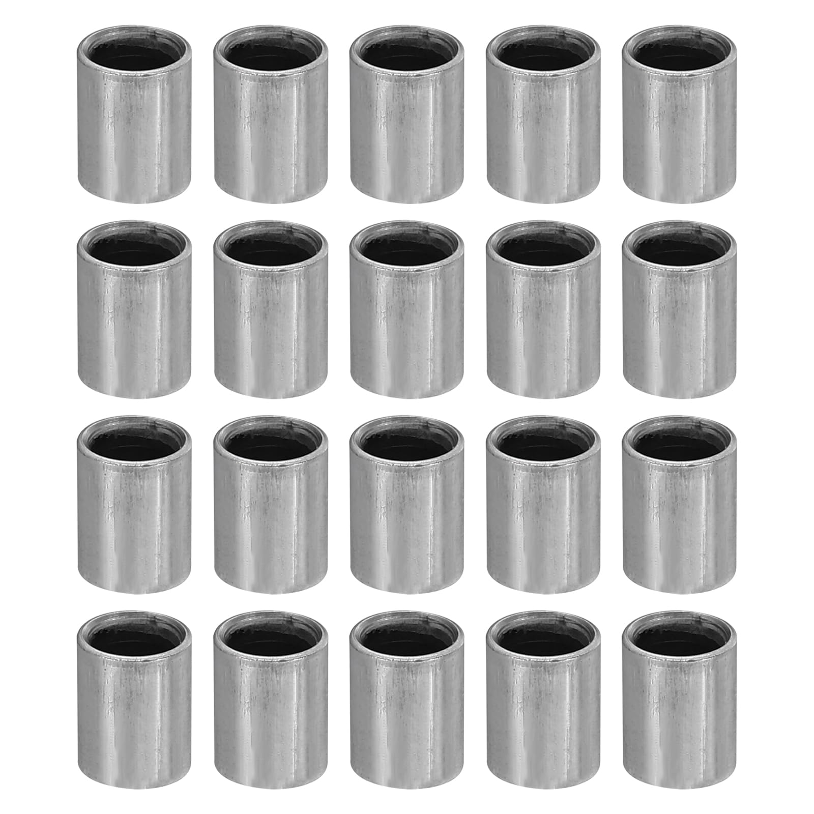 PATIKIL M5 Steel Spacers, 40 Pcs Metal Spacers Steel 5mm ID x 7mm OD x 9mm L Carbon Steel Spacer Screw Standoff Round for 1/5in or M5 Screw Bolts