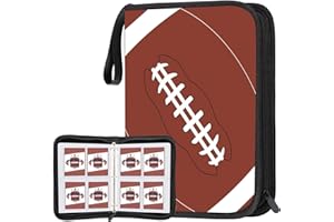 POKONBOY 400 Pockets Football Card Binder, Football Trading Cards, Display Case with Football Card Sleeves Card Holder Protectors Set for Football Cards