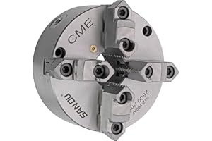 CME TOOLS CME 6" 4-Jaw Self-Centering (Scroll) Lathe Chuck, Front Mount, Two-Piece Reversible Jaws