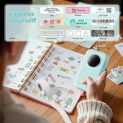 Phomemo D30 Label Maker Machine, Portable Bluetooth