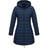 Bellivera Women Puffer Jacket Reversible Spring and Winter Fashion Warm Quilted Long Hooded Padded Bubble Coat