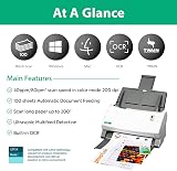 Plustek PS3140U Duplex Document Scanner PC Mac Twain OCR 40ppm 100 Sheet ADF view 2