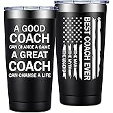Grifarny Coach Gifts for Men - Basketball, Soccer, Football, Baseball, Softball, Gymnastics, Dance, Swim, Coaches Gifts - Best Coach Ever Tumbler Cup 20 oz
