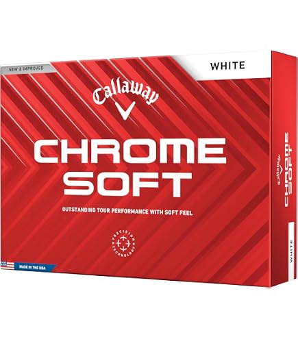 Amazon.com : Callaway 2018 Chrome Soft X White Dozen : Sports