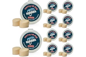 PUTTY BUDDIES Floating Earplugs 10-Pair Pack - Soft Silicone Ear Plugs for Swimming & Bathing - Invented by Physician - Keep 