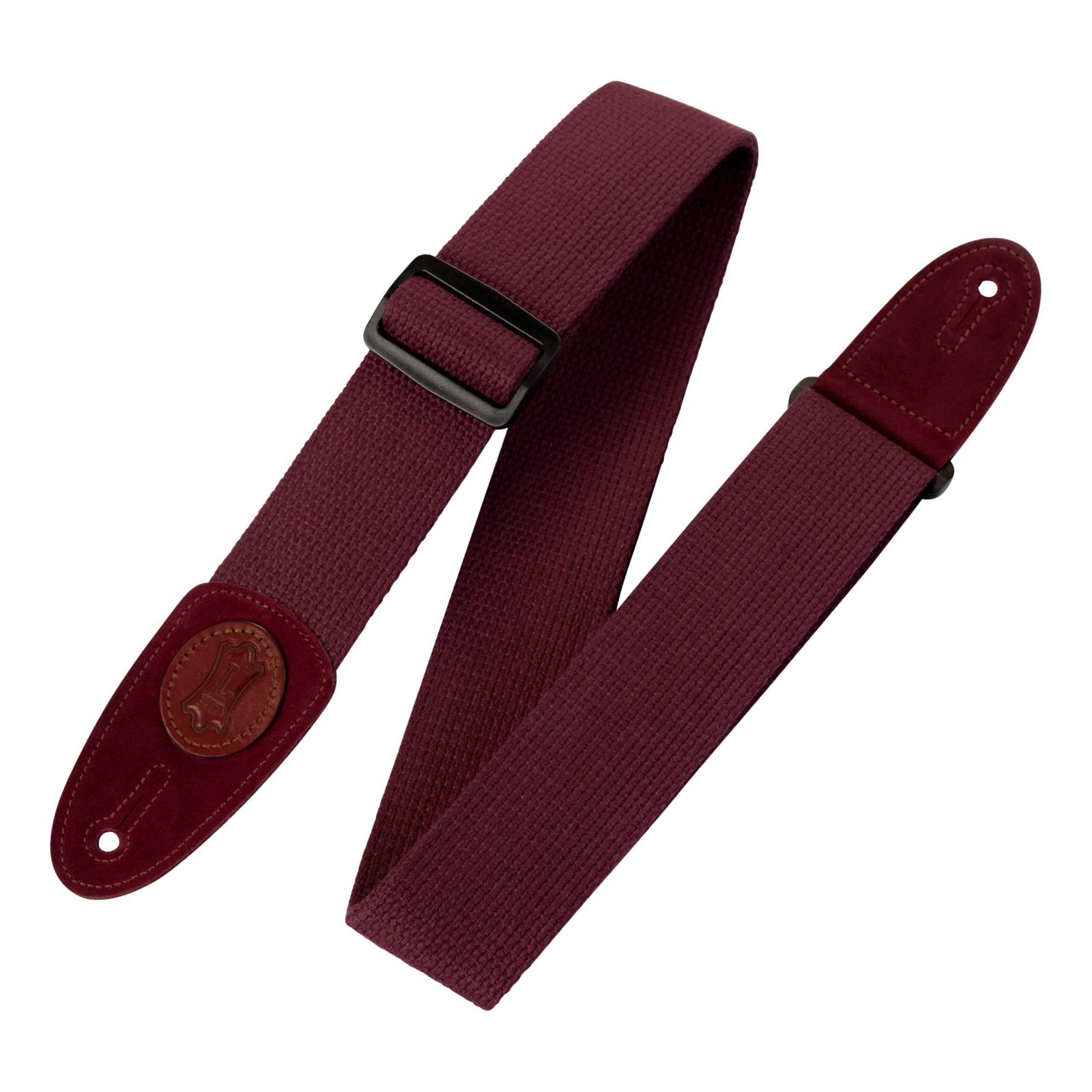 Levy's MSSC8-BRG 2-inch Cotton Guitar Strap - Burgundy