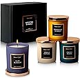 HomeLights Scented Candle Gift Set, Natural Soy Wax Candles, 4 Pack Long Lasting Up 140 Hours, Aromatherapy Candles for Women Men Birthday Thanksgiving Christmas