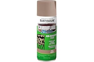 Rust-Oleum 279177 Camouflage 2X Ultra Cover Spray Paint, 12 oz, Khaki