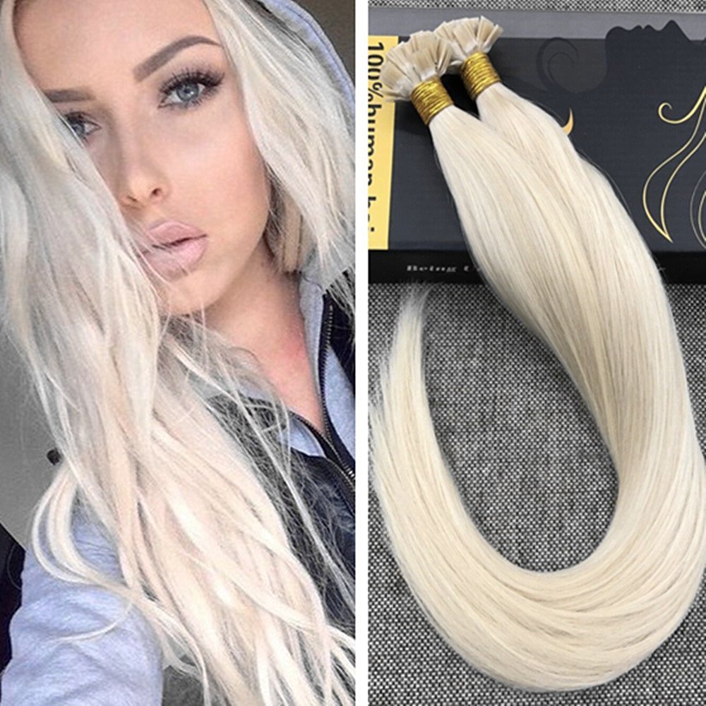 18inch Platinum Blonde Ugeat 18 Fusion Pro Bonded Tip Hair