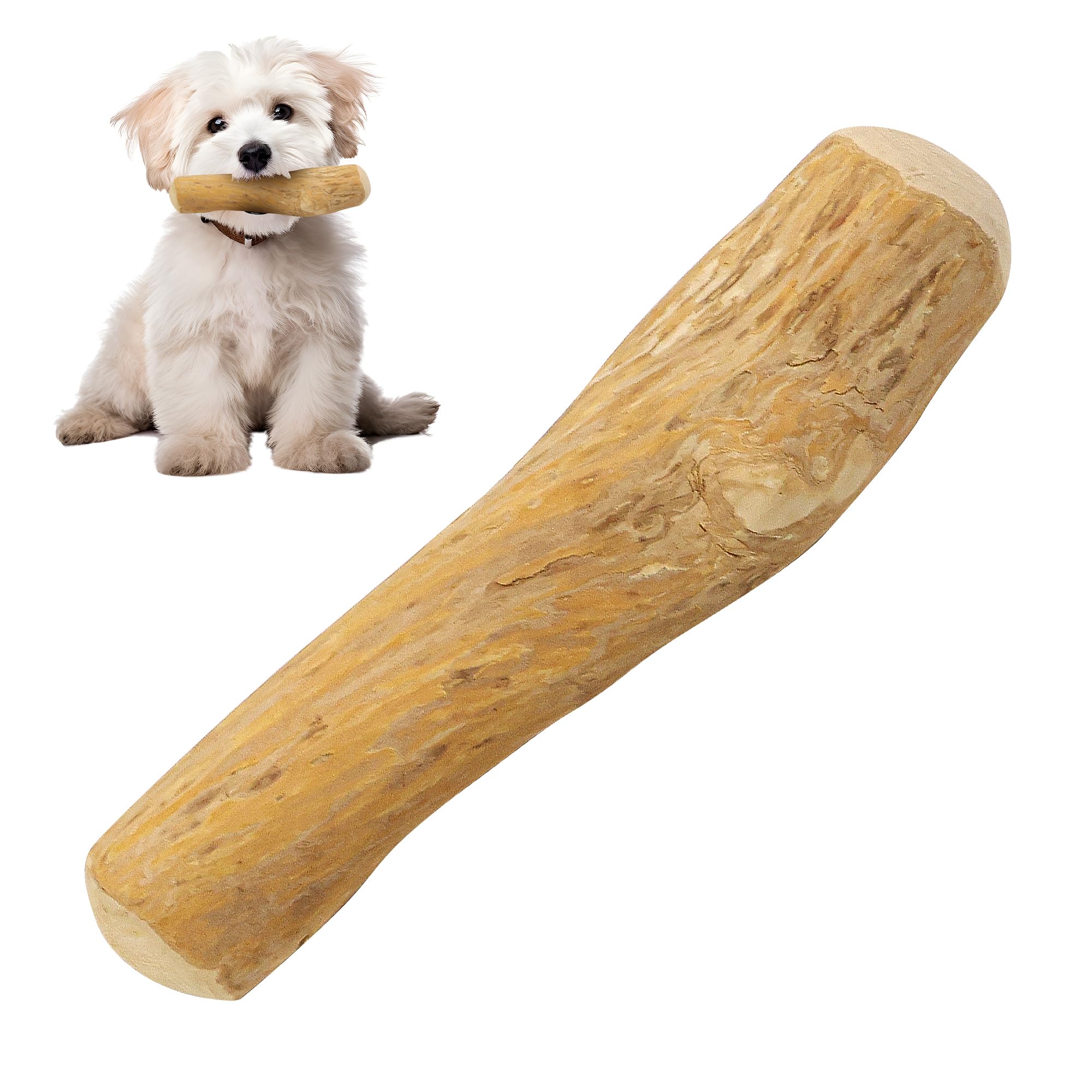 SPOT by Ethical Products - Coffee Wood Dog Chews Toy – 100% Natural Sustainably Sourced – Handmade Durable Toy for Aggressive Chewers and Puppies a Great Puppy Teething Toy Fetch Toy- Large