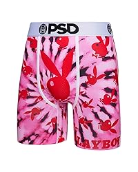 PSD Men's Pb Spiral Bunny Boxer Briefs, Pink, M