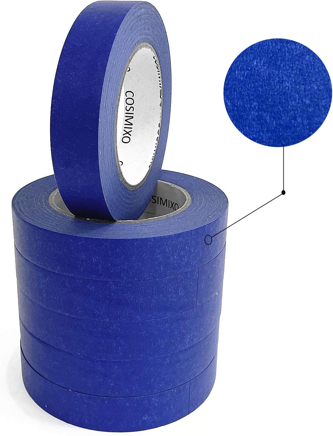 Blue Original Multi-Surface Painter's Tape,0.94 inches x 60 Yards 6 Rolls Residue Free Wall Painting Blue Masking Tape with Sharp Lines COSIMIXO: Arts, Crafts & Sewing