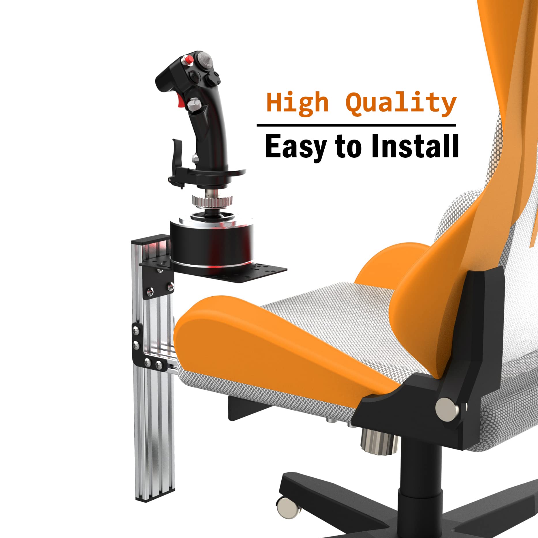Photo 1 of Fosiya SIM Fighting Joystick Center Chair Mount Flight Stick Chair Mount Use for T-Flight Hotas 4 & Warthog Flight Stick & T16000M FCS & TCA Sidestick Airbus Edition & VKB Gunfighyrt pro MK 3 Stick