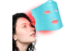 WEETALL Red Light Therapy for Face: 276 LED Face Mask Light Therapy, LED Infrared Facial Mask Skincare Device, Beauty Care Tool for Women At Home, Red Light Therapy Mask