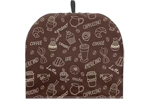 Tutolipy Tea Pot Cozy for Teapots Mugs Insulated Tea Pot Cosies Tea Kettle Quilt Keeping Warm Dust Proof Teapot Cover for Home Kitchen Tea Party Decorative Accessories, Coffee Dessert Brown