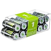 SCAVATA Soda Can Organizer for Refrigerator for Tall Cans of 16oz & 17oz, Stackable Beverage Cans Container Holder Dispenser with Lid for Fridge Pantry Rack Freezer (One Pack)