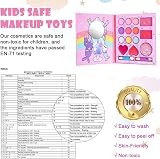 Aomig 14 Colors Kids Makeup Set for Girls Non-Toxic Washable with Mirror view 4