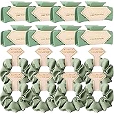 Bridesmaid Scrunchies Proposal Gifts 4.1inch Bachelorette Hair Claws Clips Girls gift for Wedding Party Favors (16pcs Sage Green)