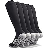 CWVLC Soccer Socks (1/3/5 pairs) Team Sport Knee High Socks for Adult Youth Kids