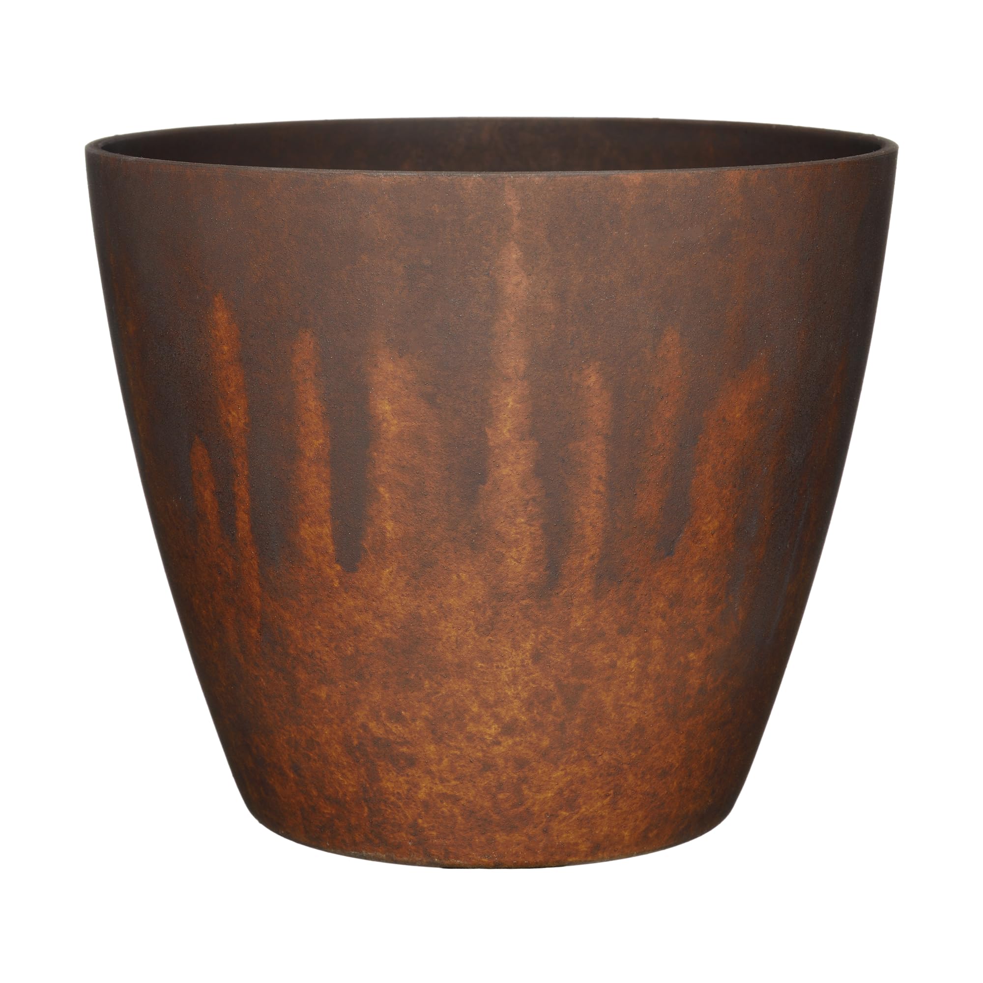 Classic Home and Garden Planter, Resin, Burnished Rust, 8 Inches