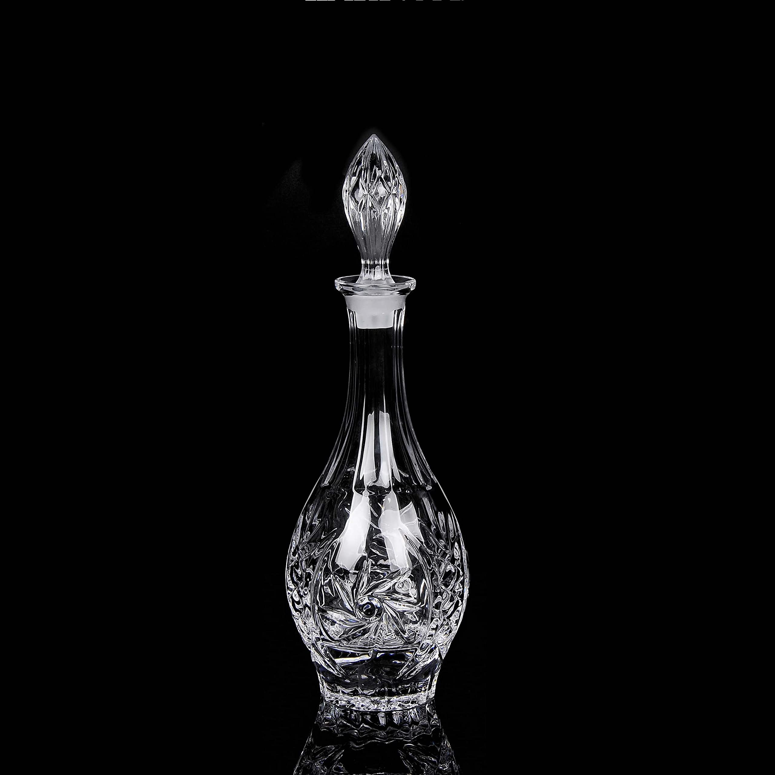 Photo 1 of **MISSING PARTS**
Glass Decanter with Airtight Geometric Stopper - Whiskey Decanter for Wine, Bourbon, Brandy, Liquor, Juice, Water, Mouthwash. Italian Lead-Free Glass (730ml)