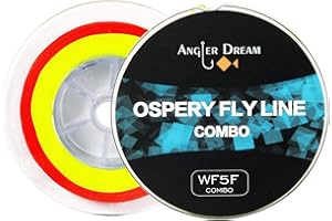 ANGLER DREAM 100FT WF3F WF5F WF8 Fly Fishing Line Combo Weight Forward Fly Line with Braided Backing Tapered Leader Preload Fly Line with Welded Loop