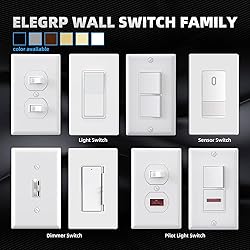 ELEGRP Matte White Single Pole Decorator Light