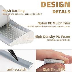 2Pcs×196" Wedge-Shape Foam Window Weather