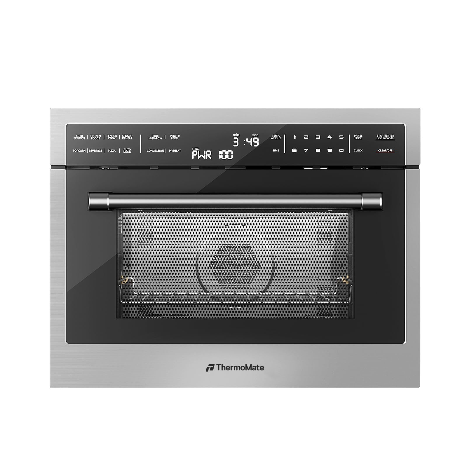Photo 1 of **FINAL SALE, SEE NOTES**24 Inch Built-in Microwave and Convection Oven Combination, ThermoMate 1.6 Cu. Ft. Wall Oven Microwave Combos, 1000 Watt Power, Sensor Cook, Touch Control LCD Display, Stainless Steel Finish