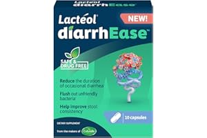 Lactéol DiarrhEase- a Safe, Drug Free and Clinically Tested Postbiotic Strain That Helps Soothes Occasional Digestive Upset and Shortens The Duration of Occasional Diarrhea, 10 Count