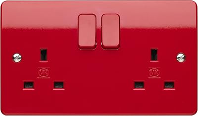 MK Logic Plus 13A 2 Gang Double Pole Switched Socket Outlet