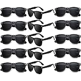 Fsmiling Mens Sunglasses Bulk Classic Sunglasses Pack Cheap Shades Glasses Cool Eyewear Set for Women-15Pack,Black