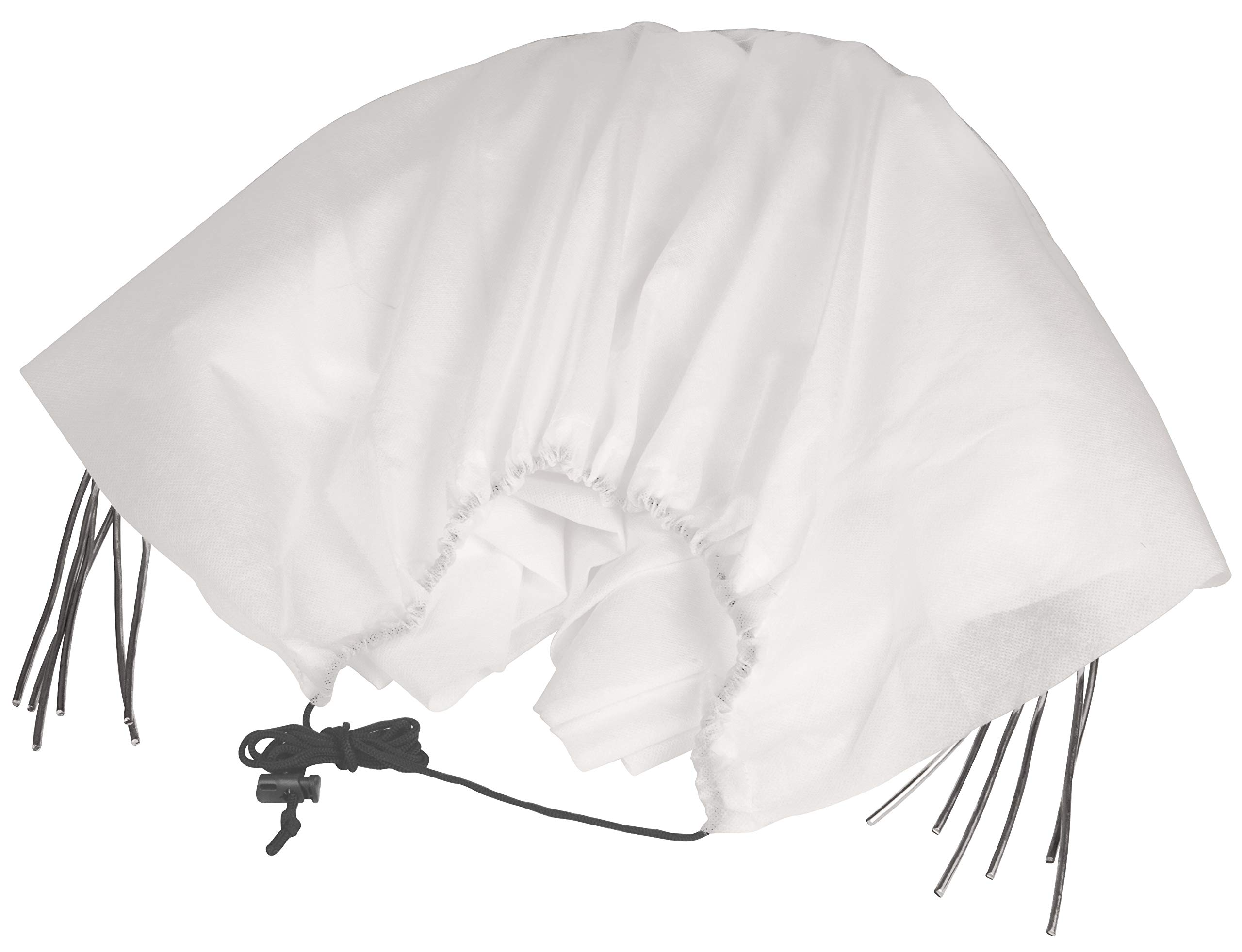 Windhager Protective Tunnel Accordion Fleece Greenhouse Plant Protection Tunnel Winter Protection for Beds 3 x 0.45 x 0.35 m 60 g/m2 07094 White