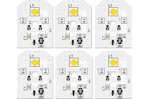 AORYIMT WR55X11132 LED Refrigerator Light Replacement 6PCS – Compatible with GE WR55X25754 WR55X30602 WR55X26486 PS4704284 EAP12172918 – Waterproof, No Plastic Cover, Upgraded Design