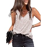 EVALESS Tank Tops for Women 2026 Spring Summer Outfits Cute Polka Dots Sleeveless Tops Loose Fit Shirts