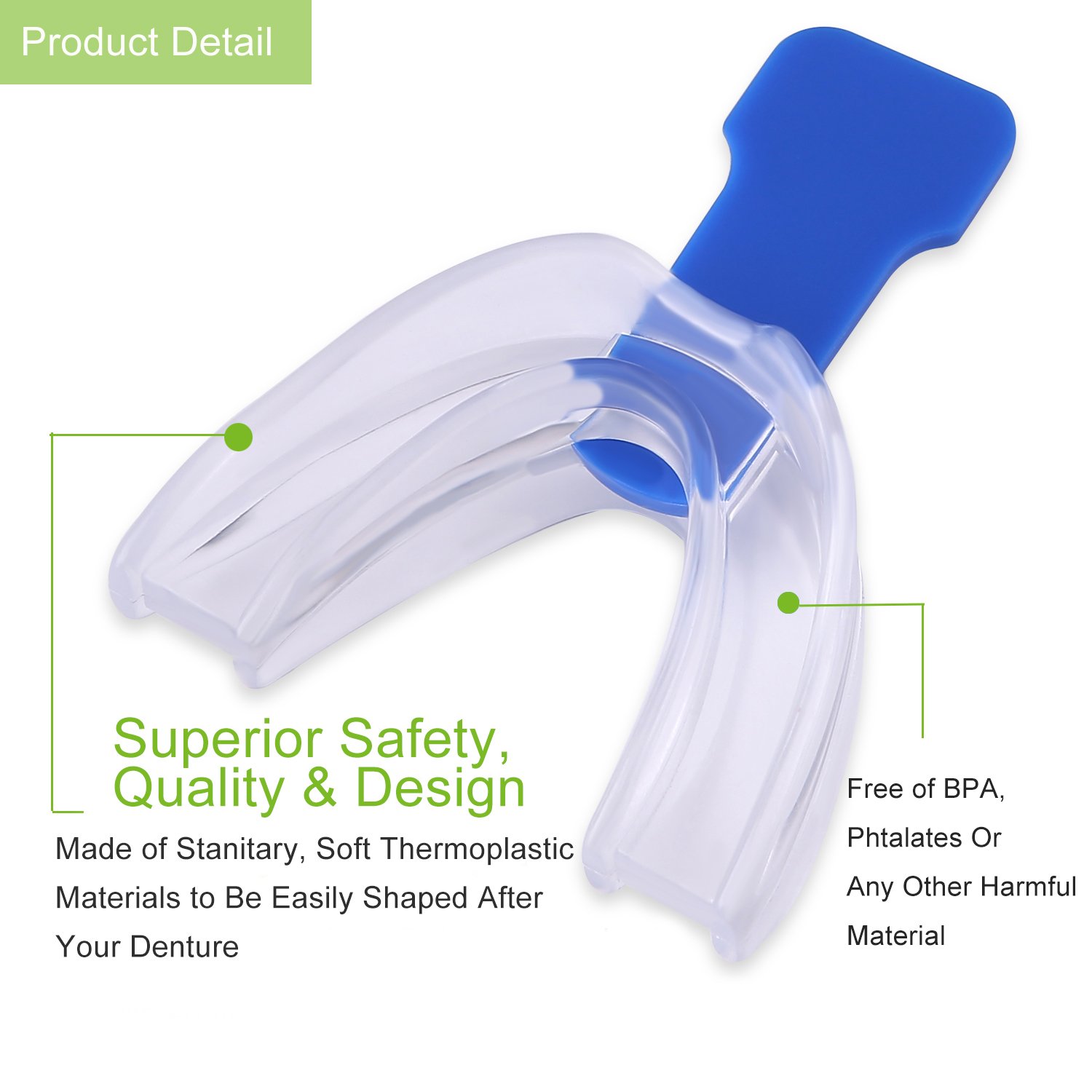 Snore Stopper Mouthpiece Anti Snoring Solutions Devices Mouth Guards Teeth Grinding Bruxism Sleep Aid Night Soft Silicone BPA Free